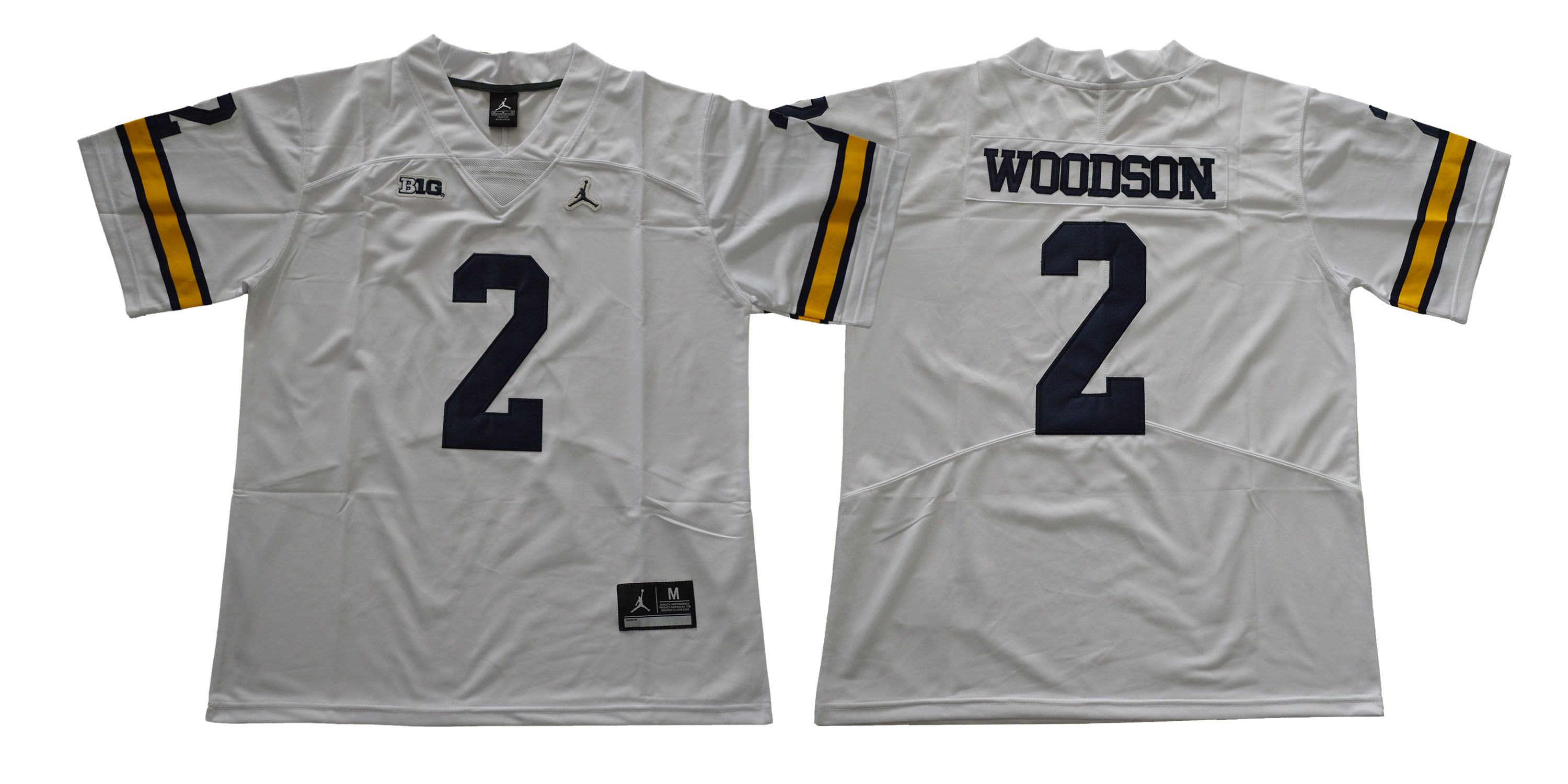 Men Michigan Wolverines #2 Woodson White NCAA Jerseys->san francisco giants->MLB Jersey